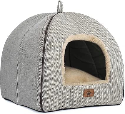WINDRACING Cat Bed for Indoor Cats - Cat Cave Beds Cat House Cat Tent with — image 4