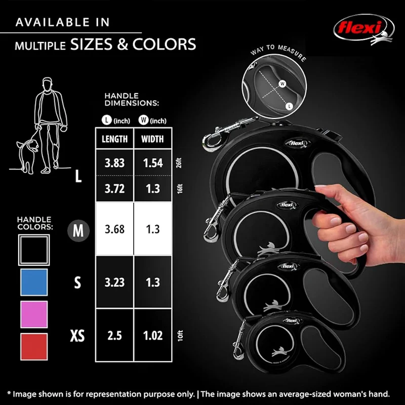 FLEXI New Classic Tape Retractable Dog Leash for Medium Dogs Upto 55 lbs. — image 3