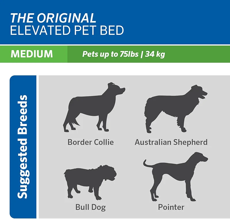 Coolaroo Original Elevated Dog Bed - Breathable Off-The-Ground Pet Bed — image 6