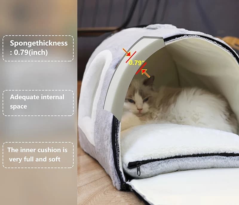 cat Bed cave-cat beds for Indoor Cats — image 5