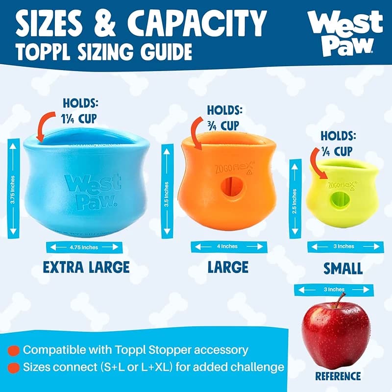 WEST PAW Zogoflex Toppl Interactive Treat Dispensing Puzzle Dog Toy for — image 2