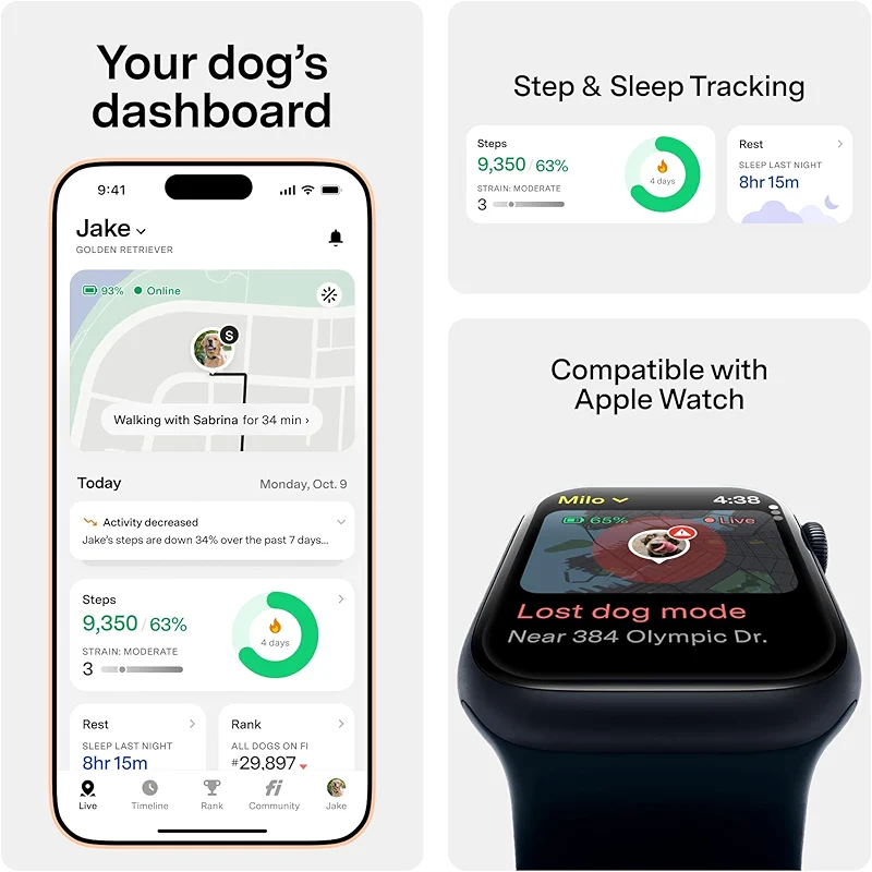 Fi New Series 3+ Smart Dog Tracker Collar [6 Month Membership Included] — image 3