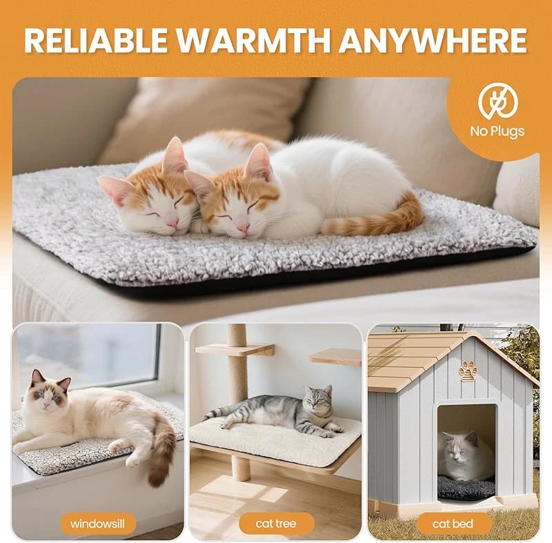 Self Warming Cat Bed Self Heating Cat Dog Mat 24 x 18 inch Extra Warm — image 6