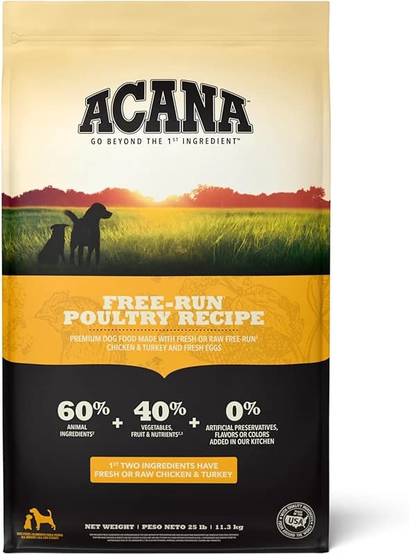 ACANA Grain Free Dry Dog Food Free Run Poultry Recipe 25lb Bag — image 5