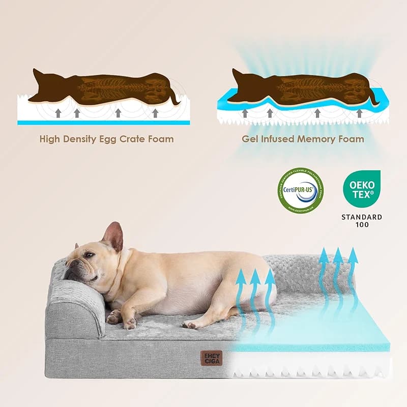 EHEYCIGA Orthopedic Dog Bed Medium Size Dogs — image 3