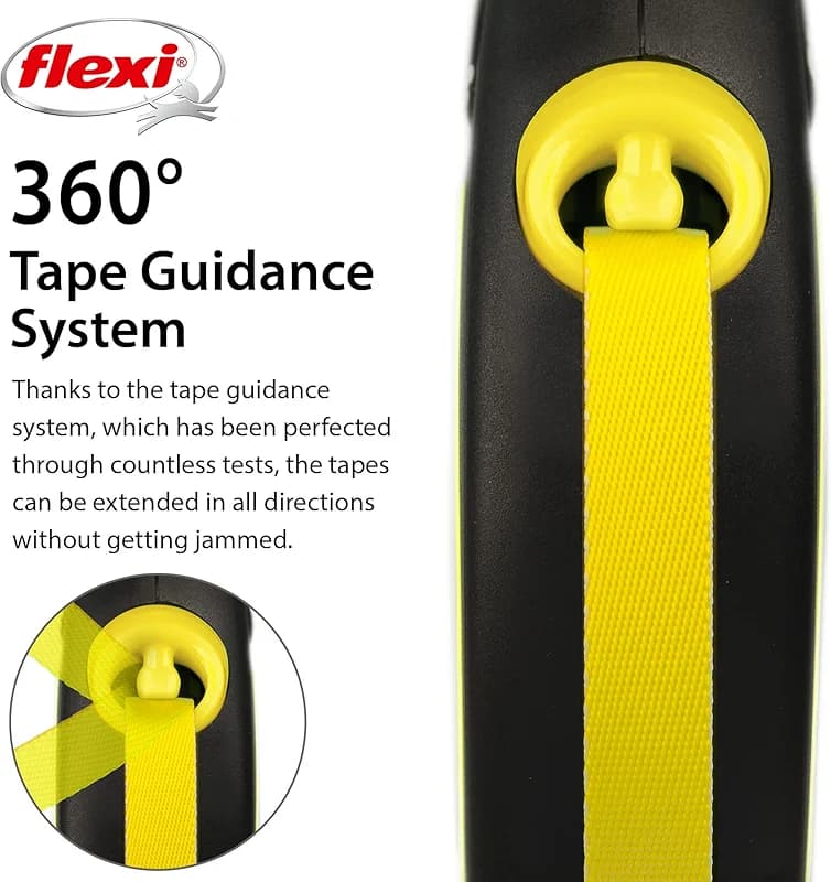 FLEXI New Neon Tape Retractable Dog Leashes for Large Dogs Upto 110 lbs. – — image 5