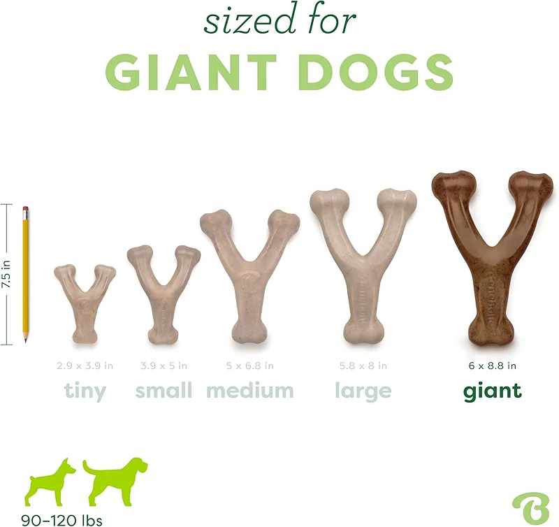 Benebone Wishbone Durable Dog Chew Toy for Aggressive Chewers