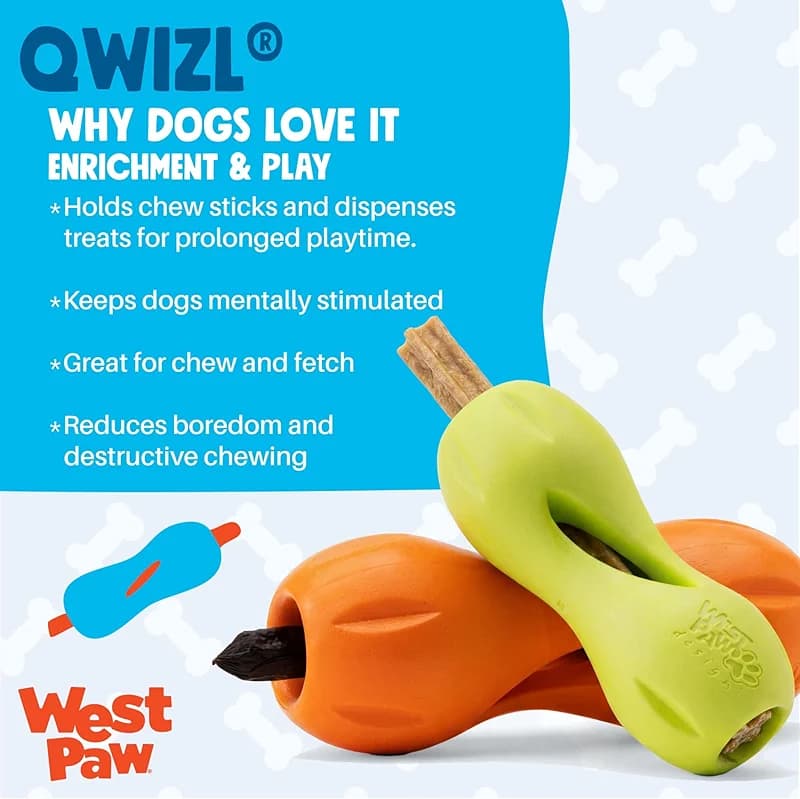 West Paw Qwizl Durable Zogoflex Dog Puzzle Toy for Mental Stimulation — image 4