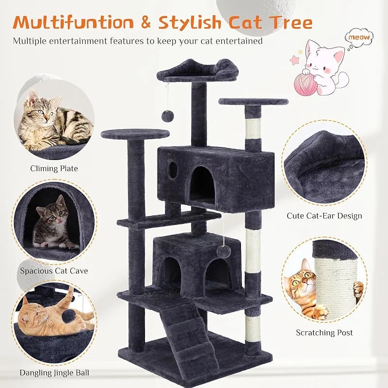 Sweetcrispy 54 Inch Cat Tree Tower — image 3