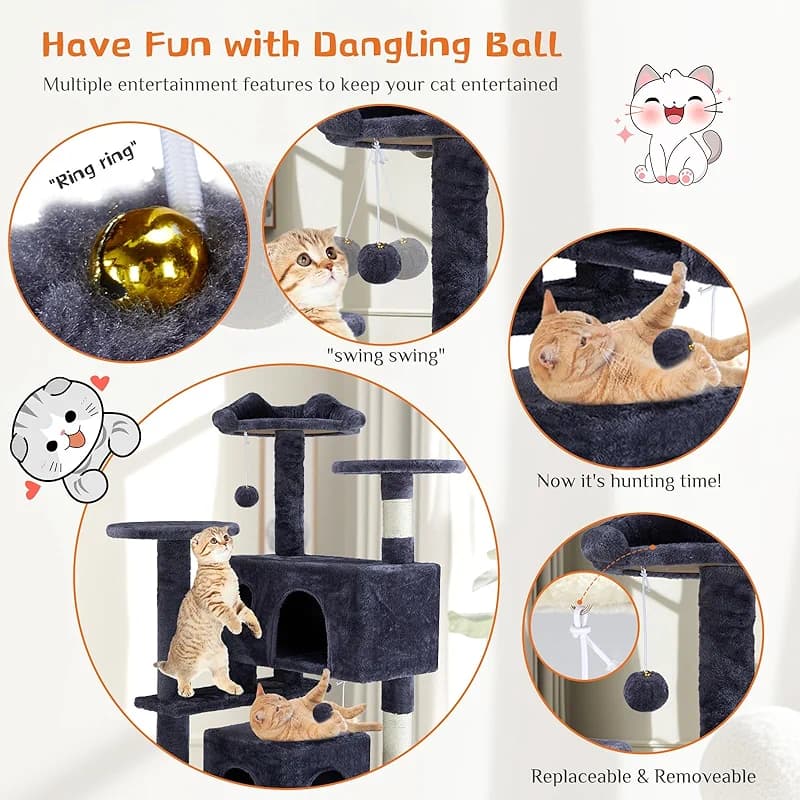 Sweetcrispy 54 Inch Cat Tree Tower — image 2