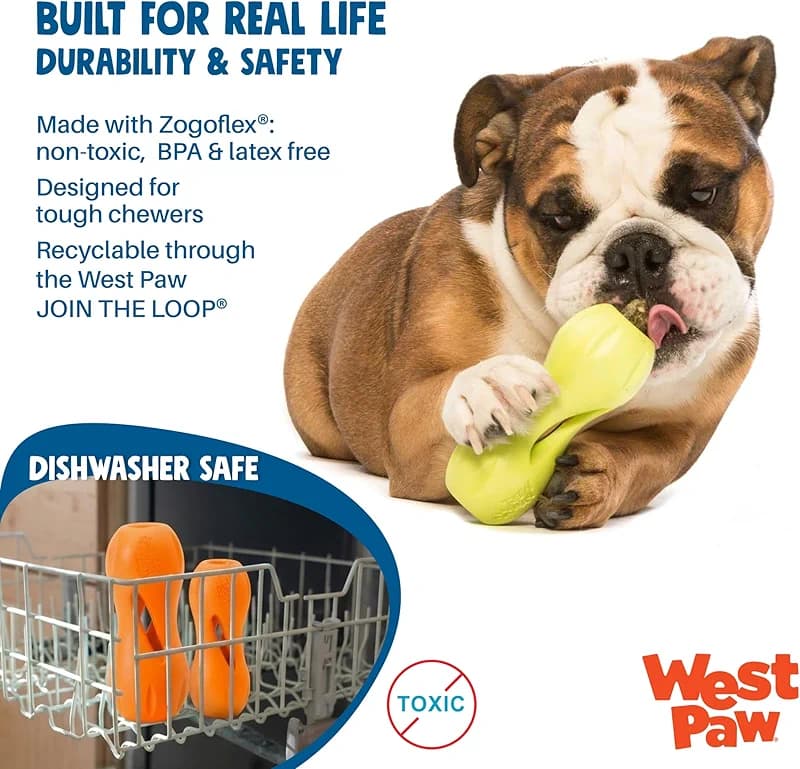 West Paw Qwizl Durable Zogoflex Dog Puzzle Toy for Mental Stimulation — image 2
