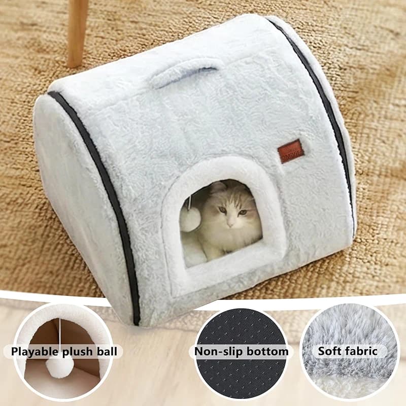 cat Bed cave-cat beds for Indoor Cats — image 2