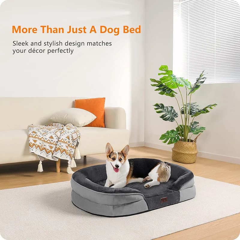 Dwanton Orthopedic Dog Bed for Medium Dogs with Gel Memory Foam — image 3