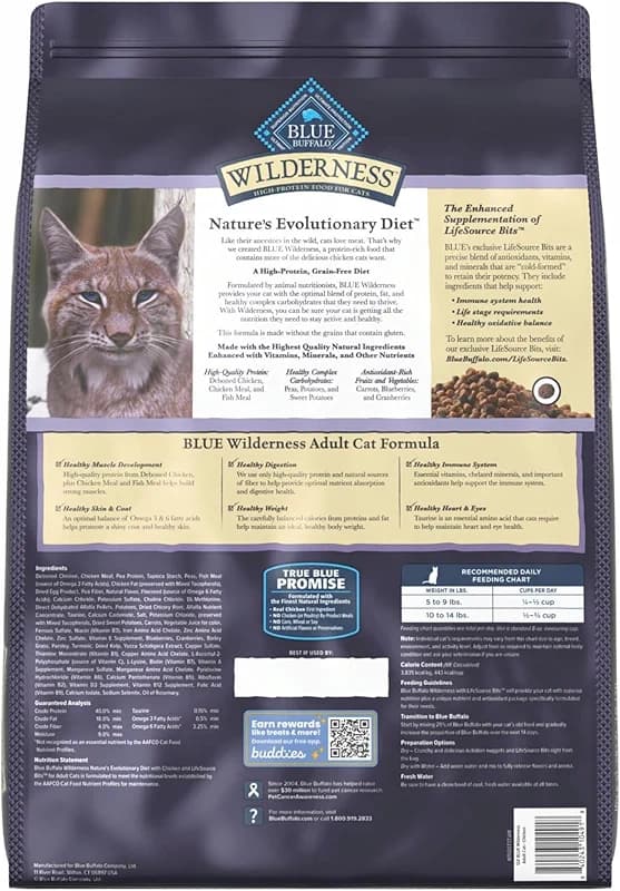 Blue Buffalo Wilderness Natural Adult Dry Cat Food — image 7