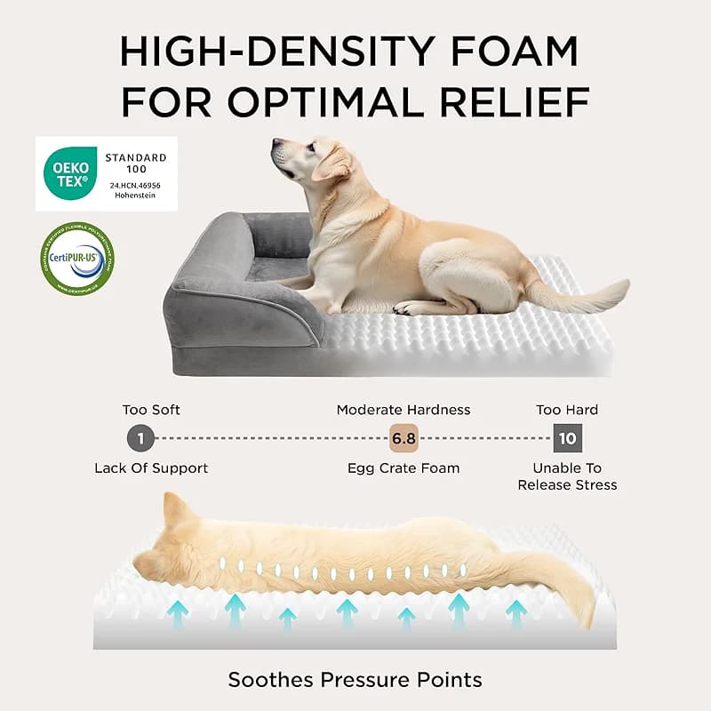 Bedsure Orthopedic Dog Beds Large Sized Dog - Washable Large Dog Cat Bed — image 3