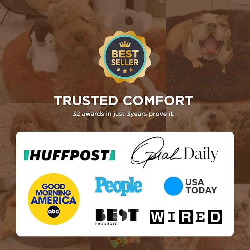 Bedsure Calming Dog Bed for Small Dogs - Donut Washable Small Puppy Bed — image 7