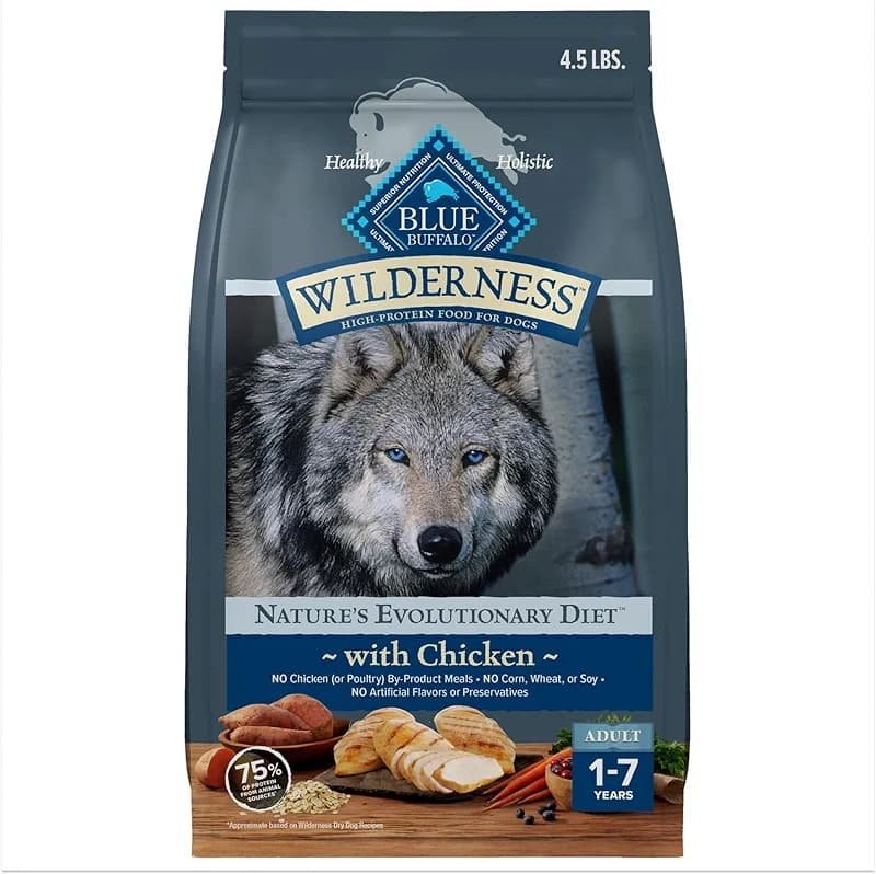 Blue Buffalo Wilderness Dry Dog Food Plus Wholesome Grains