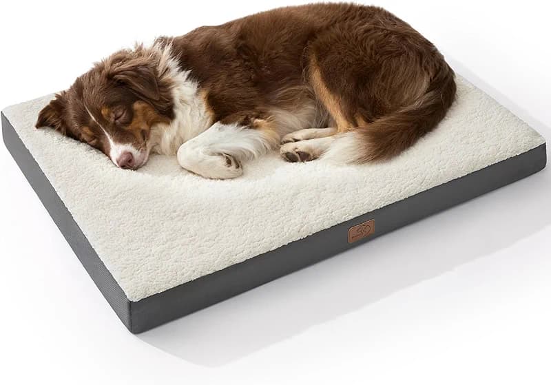 Bedsure Dog Beds Large Sized Dog - Comfy Flat Pet Beds with Removable — image 7