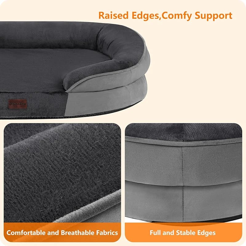 Dwanton Orthopedic Dog Bed for Medium Dogs with Gel Memory Foam — image 7