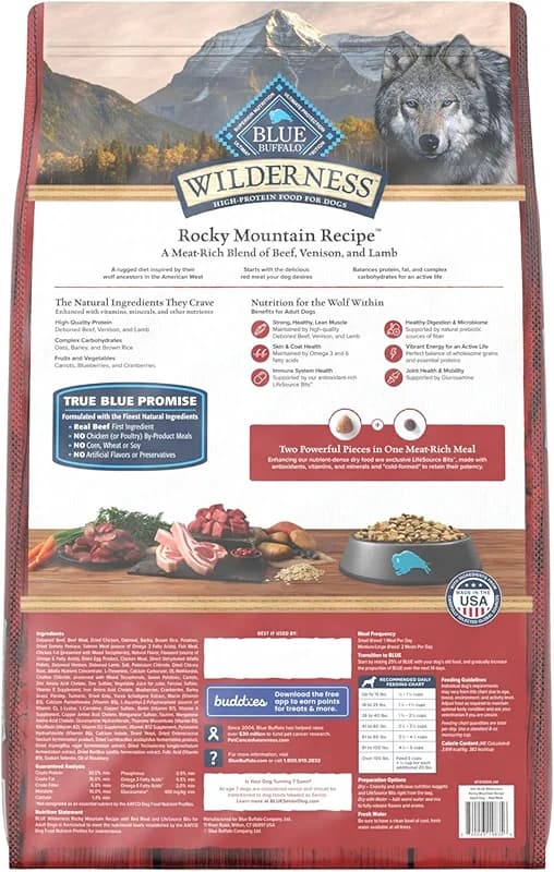 Blue Buffalo Wilderness Rocky Mountain High-Protein Adult Dry Dog Food