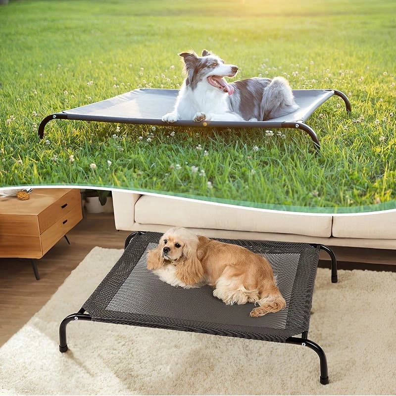 50" Lx32 Wx8 H Cooling Elevated Dog Bed for Large Dogs with Non-Slip Floor — image 7
