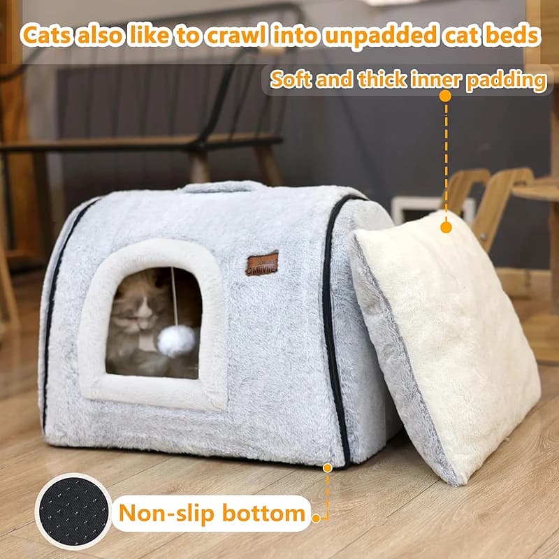 cat Bed cave-cat beds for Indoor Cats — image 7