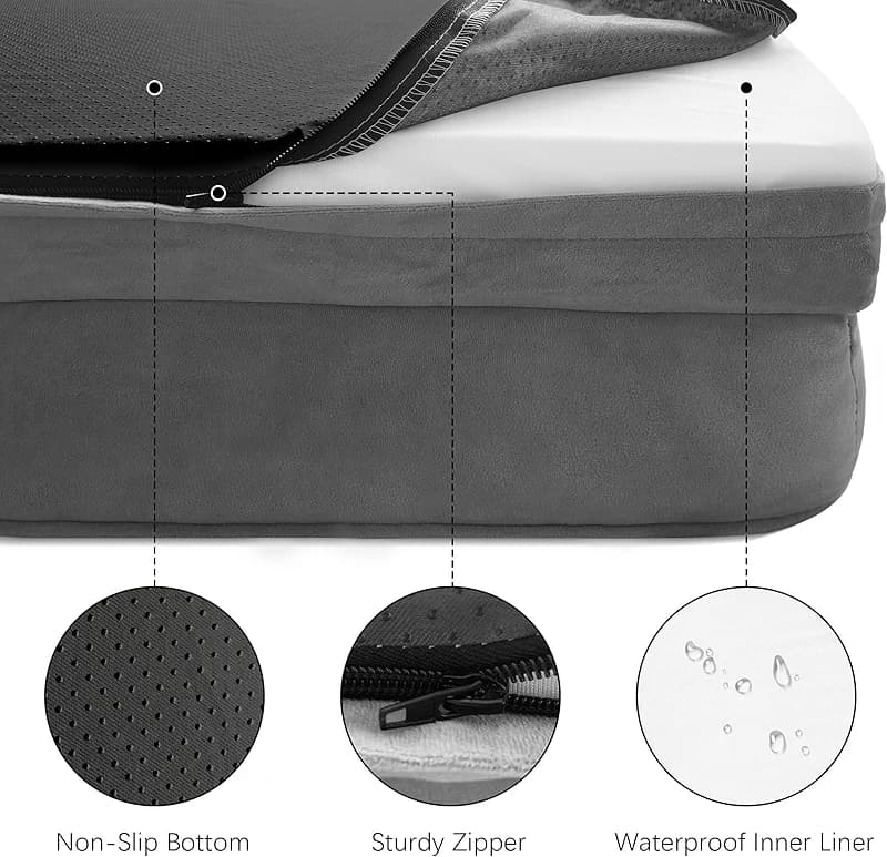 Spotted Play Orthopedic Dog Bed with Sides - Dog Sofa Beds for Medium Dogs — image 4