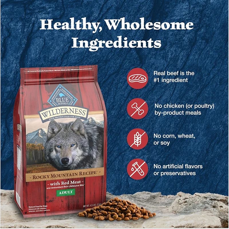 Blue Buffalo Wilderness Rocky Mountain High-Protein Adult Dry Dog Food — image 2