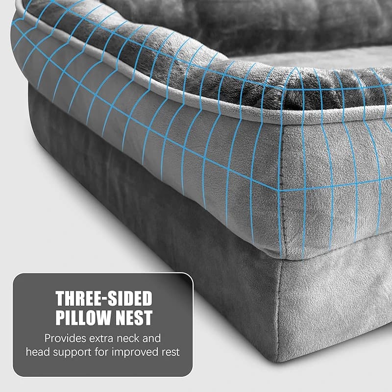 Spotted Play Orthopedic Dog Bed with Sides - Dog Sofa Beds for Medium Dogs — image 5