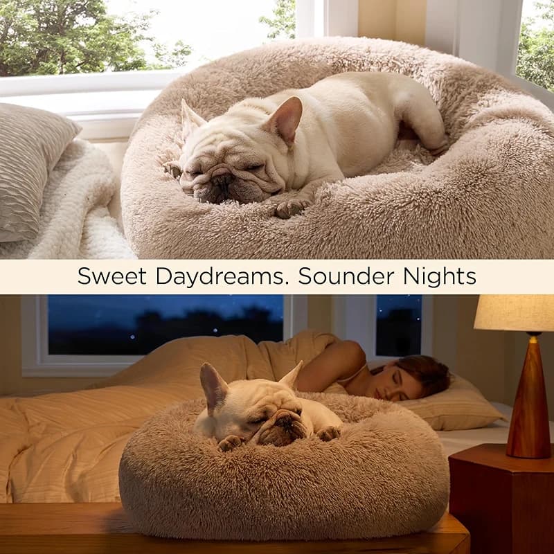 Bedsure Calming Dog Bed for Small Dogs - Donut Washable Small Puppy Bed — image 8