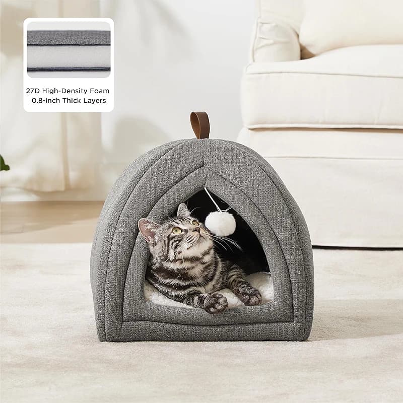Bedsure Cat Beds for Indoor Cats - 2 in 1 Cat Cave House Tent for Kittens — image 2